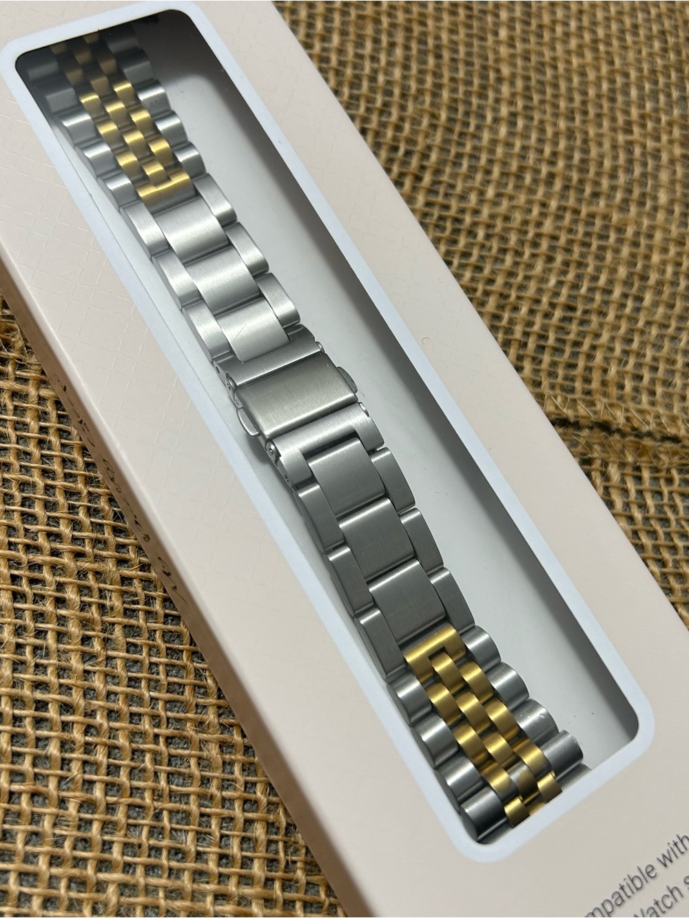 MY PRETTY STRAP chain Link Strap for Apple Watch Series 1-10 and SE Metal 2 tone